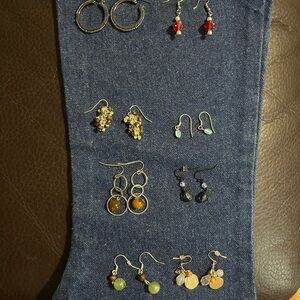 Elegant Multi-Color Earrings Set